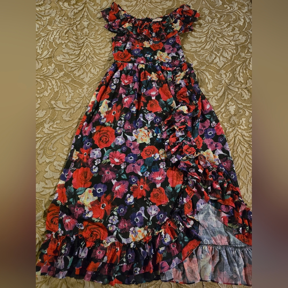 Ivy City Co Vibrant Floral Gown